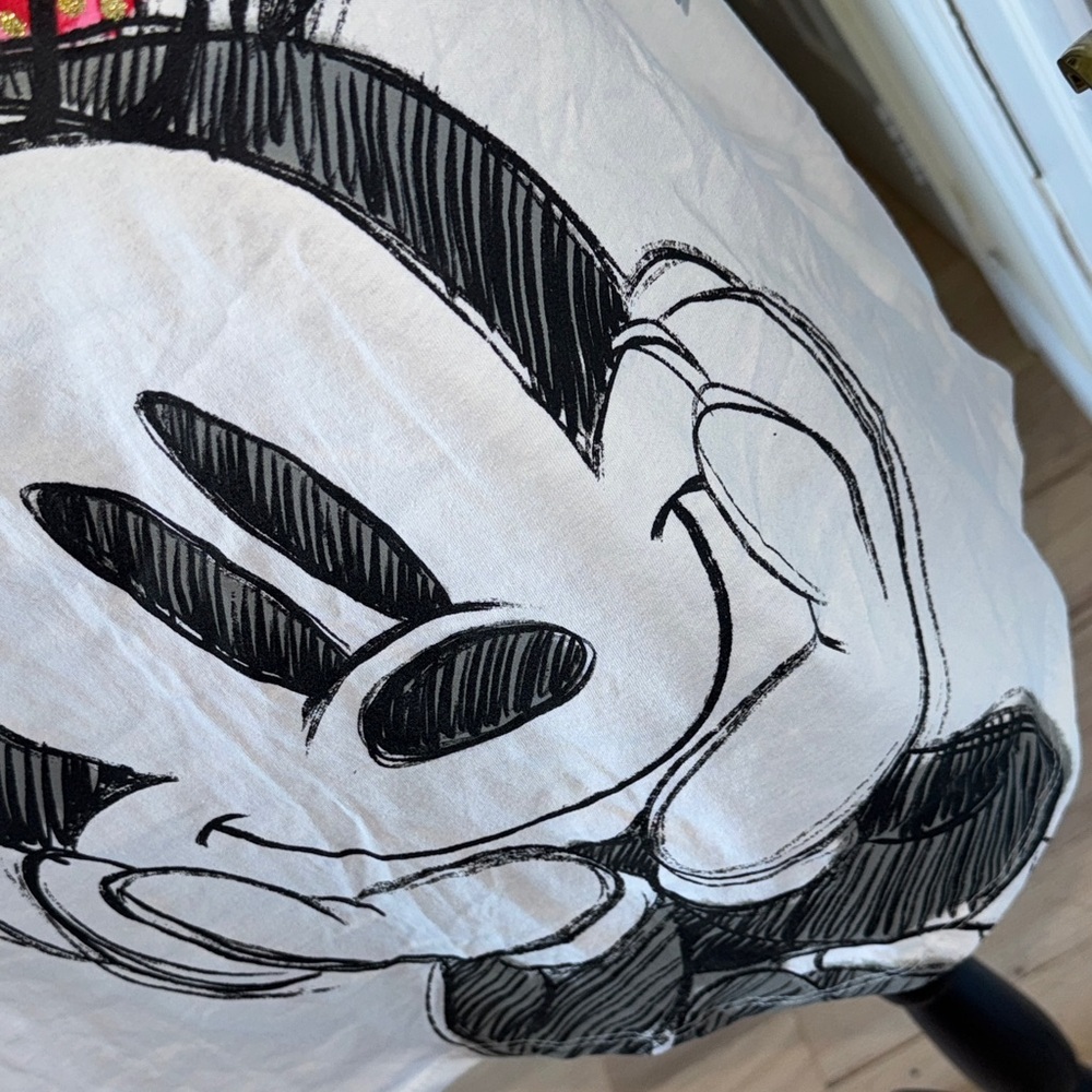 Disney White and Pink Minnie Mouse Muscle Tee - Picture 11 of 14